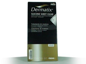Dermatix lamina silicona clear 4x13cm