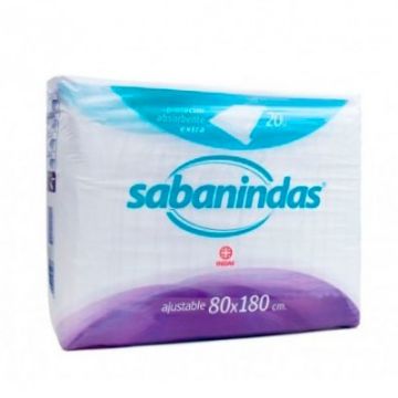 Sabanindas Protector de Cama 80x180 20 Uds