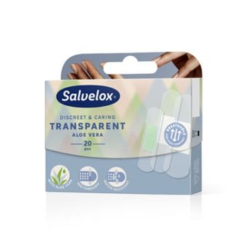 Salvelox Transparente aloe vera apósito adhesivo 20 uds