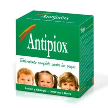 Antipiox loción antipiojos 150ml + champú 150ml + lendrera + gorro