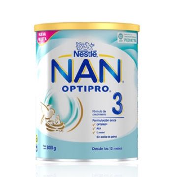 Nestle Nan 3 Leche Crecimiento 800gr