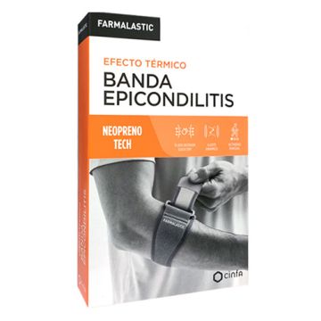 Farmalastic Banda Epicondilitis Efecto Termico Neopreno Tech T-U