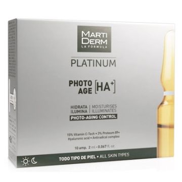 Martiderm Platinum Photo-Age HA+ Antiedad 10 Ampollas