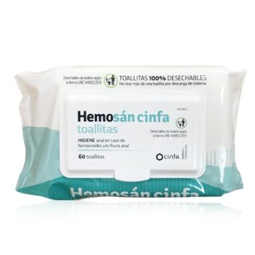 Hemosan Cinfa Hemorroides 60 Toallitas