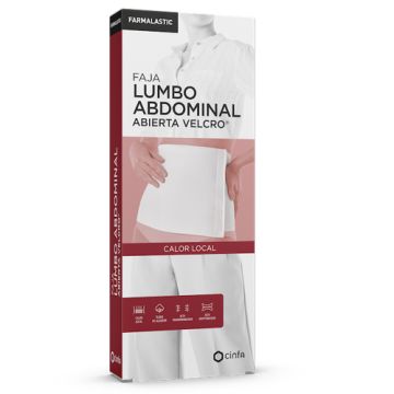 Farmalastic Faja Algodon Velcro Blanca T/G