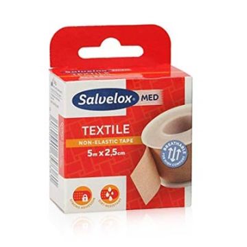 Salvelox Esparadrapo Textil Carne 5 x 2,5