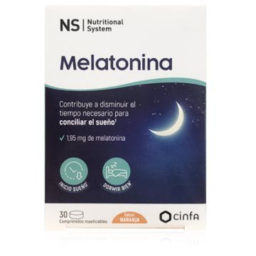 Nutritional System Melatonina 30 Comprimidos Masticables