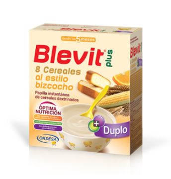 Blevit Plus 8 cereales al estilo bizcocho duplo 2x300gr