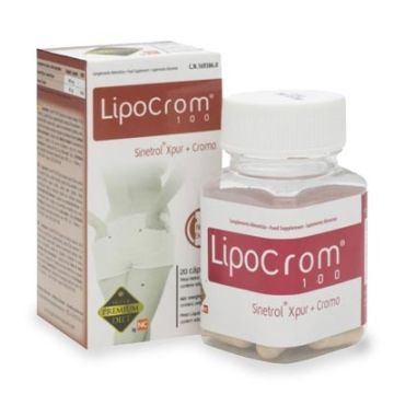 Lipocrom 100 Sinetrol Xpur + Cromo 20 Capsulas
