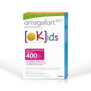 Omegafort Okids Concentracion Lima-Limon 400mg 30 Gominolas