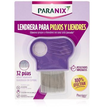 Paranix Lendrera Metalica Piojos y Liendres