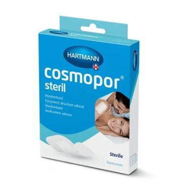 Hartmann Cosmopor Steril Aposito Adhesivo Suave 7,2x5cm 5 Uds