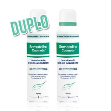 Somatoline Desodorante Piel Sensible 48h Spray Duplo 2x150ml