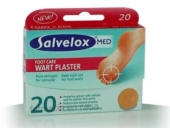 Salvelox Med foot care wart plaster apósitos para verrugas 20uds