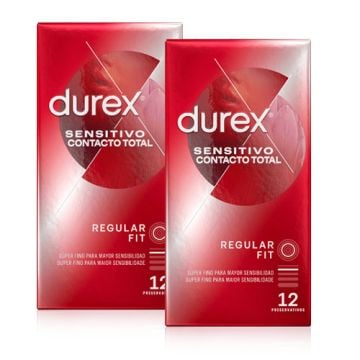 Durex Preservativo Sensitivo Contacto Duplo 2x12 Uds
