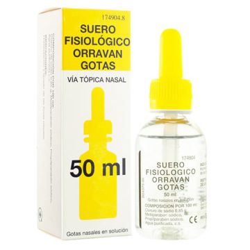 Suero Fisiologico Orravan Gotas 50 ml