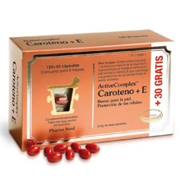 Pharma Nord Activecomplex Caroteno+E 120+30 Capsulas