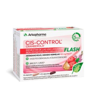Arkopharma Cis-Control Cranberola Flash 20 Capsulas