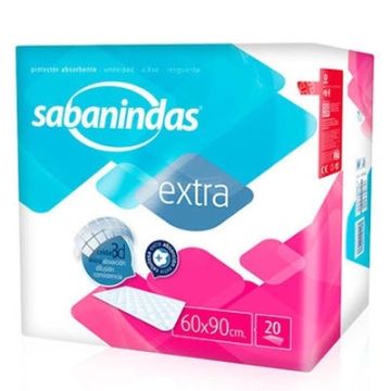 Sabanindas Protector de Cama 60x90 20 Uds