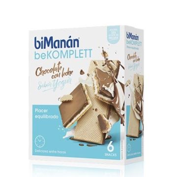 Bimanan Bekomplett Snack Chocolate Con Leche Sabor Yogur 6 Uds
