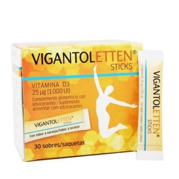 Vigantoletten Vitamina D3 Sabor Naranja 30 Sobres
