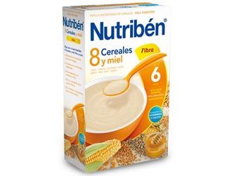 Nutriben 8 cereales y miel fibra 600gr