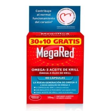 Megared Omega 3 Aceite de Krill 500mg 40 Capsulas