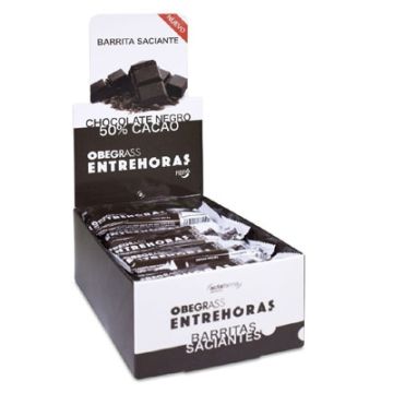 Obegrass Entrehoras Barrita Chocolate Negro 20 Uds