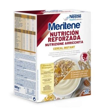 Meritene Cereal Instant Crema 8 Cereales con Miel 20 Sobres