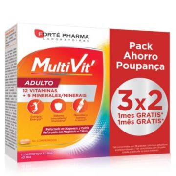 Forte Pharma Multivit Energy Adulto 84 Comprimidos