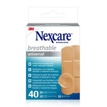 Nexcare Breathable Universal Tiras 40 Uds