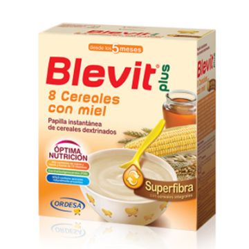Blevit Plus superfibra 8 cereales y miel 600gr