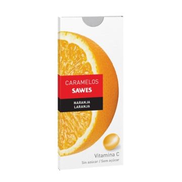 Sawes Caramelos Naranja Sin Azucar 10 Uds