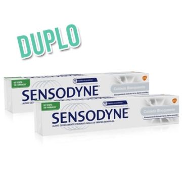 Sensodyne Cuidado Blanqueante Pasta Dental con Fluor Duplo 2x75ml