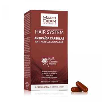 Martiderm Hair System Anticaida Estimulacion Capilar 60 Capsulas