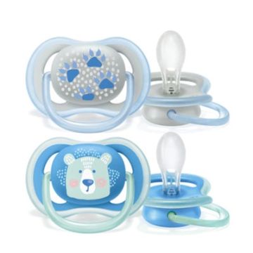Avent Ultra Air Chupete Silicona Azul 6-18m 2 Uds