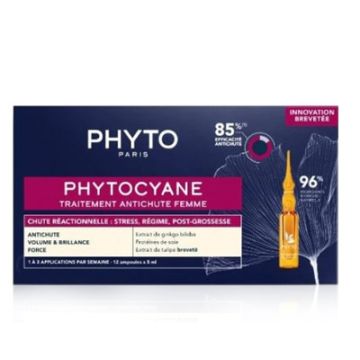 Phytocyane Tto. Anticaida Femenino Densidad y Volumen 12amp