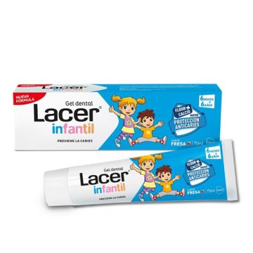Lacer Infantil Gel Dental Sabor Fresa 75ml