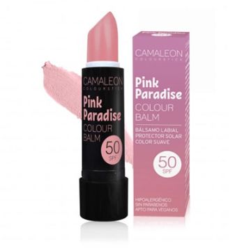 Camaleon pink paradise balsamo labial color suave spf 50 4gr
