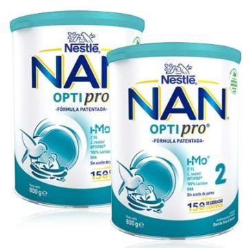 Nestle Nan Optipro 2 Leche de Continuacion Duplo 2x800gr