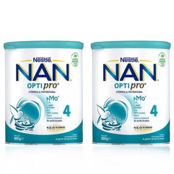 Nestle Nan Optipro 4 Leche Crecimiento Duplo 2x800gr