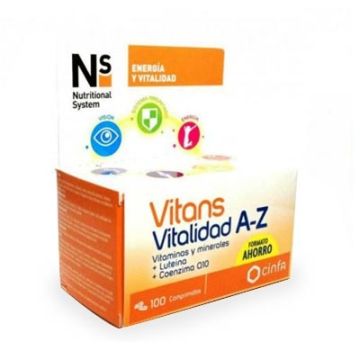 Nutritional System Vitans Vitalidad A-Z 100 Comprimidos
