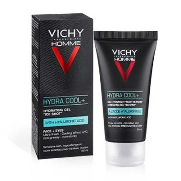 Vichy Homme hydra cool+ gel hidratante efecto frío 50ml