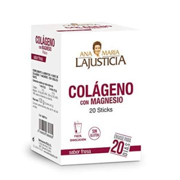 LAJUSTICIA COLAGENO Y MAGNESIO FRESA 20 STICKS