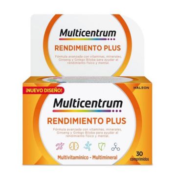 Multicentrum Rendimiento Plus 30 Comprimidos