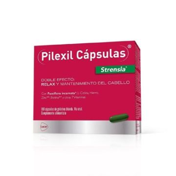 Pilexil Strensia relax y mantenimiento del cabello 100 cápsulas