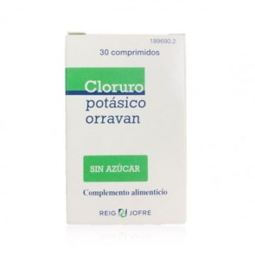 Cloruro Potasico Orravan sin Azucar 30 Comprimidos