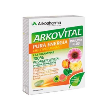 Arkovital Pura Energia Multivitaminas Inmuno Plus 30 Comprimidos