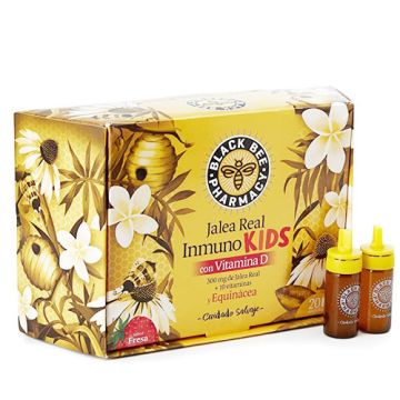 Black Bee Jalea Real Inmuno Kids con Vitamina D 20 Amp