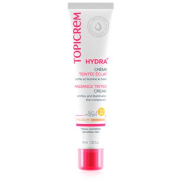 Topicrem Hydra+ Crema Iluminadora Color Medio Spf50 40ml
